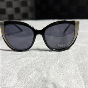 Bebe Women's Sunglasses with Black and Gold Frame